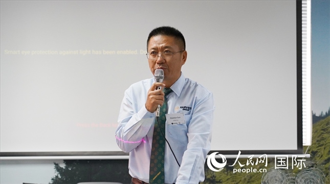 碩豐集團(tuán)董事長(zhǎng)孫曉棟發(fā)言。 人民網(wǎng) 張茜攝