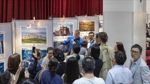 5月29日，“宇宙·金磚國家”圖片巡回展在北京舉辦，活動現(xiàn)場吸引了眾多中國觀眾。北京俄羅斯文化中心供圖