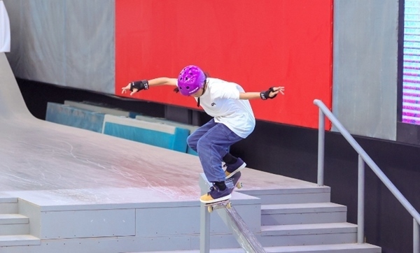 崔宸曦在比賽中。賽事組委會供圖