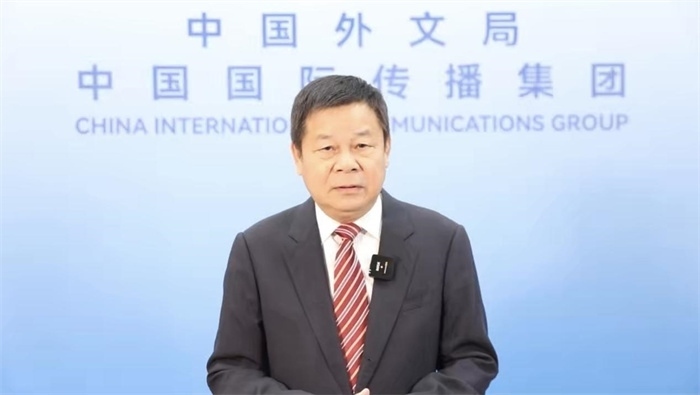 杜占元視頻致辭。主辦方供圖