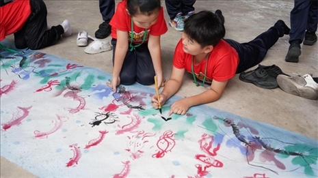 水墨畫教學。主辦方供圖