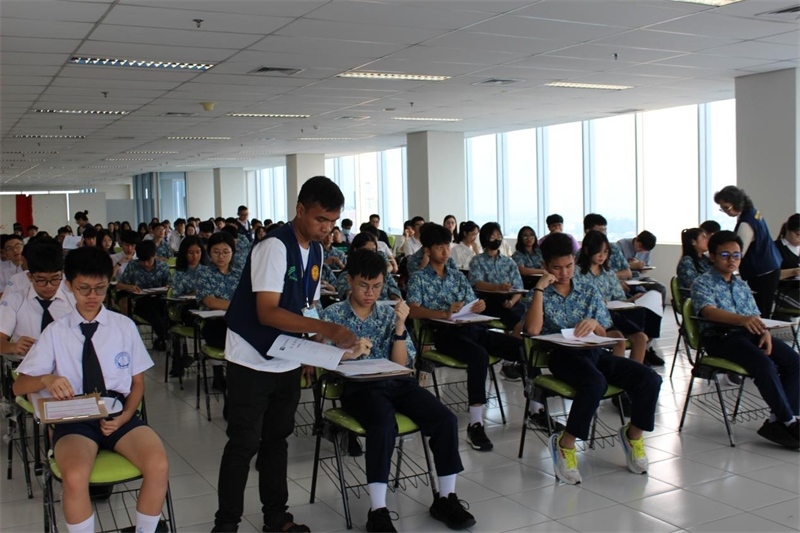 考試現(xiàn)場。印尼雅加達(dá)華文教育協(xié)調(diào)機(jī)構(gòu)供圖