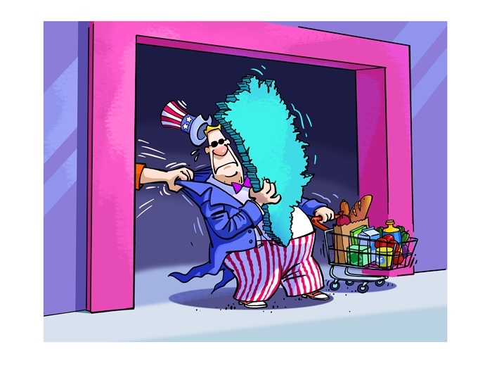 漫畫作者：馬宏亮（人民網(wǎng)版權(quán)圖片，未經(jīng)授權(quán)請(qǐng)勿轉(zhuǎn)載。）