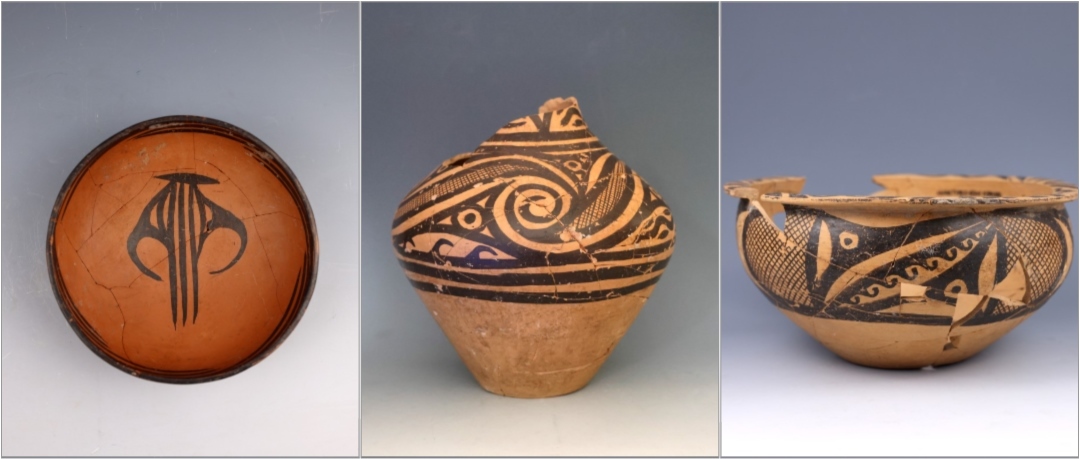 甘肅臨洮寺洼遺址出土的馬家窯類型彩陶。全國十大考古新發(fā)現(xiàn)活動辦公室供圖
