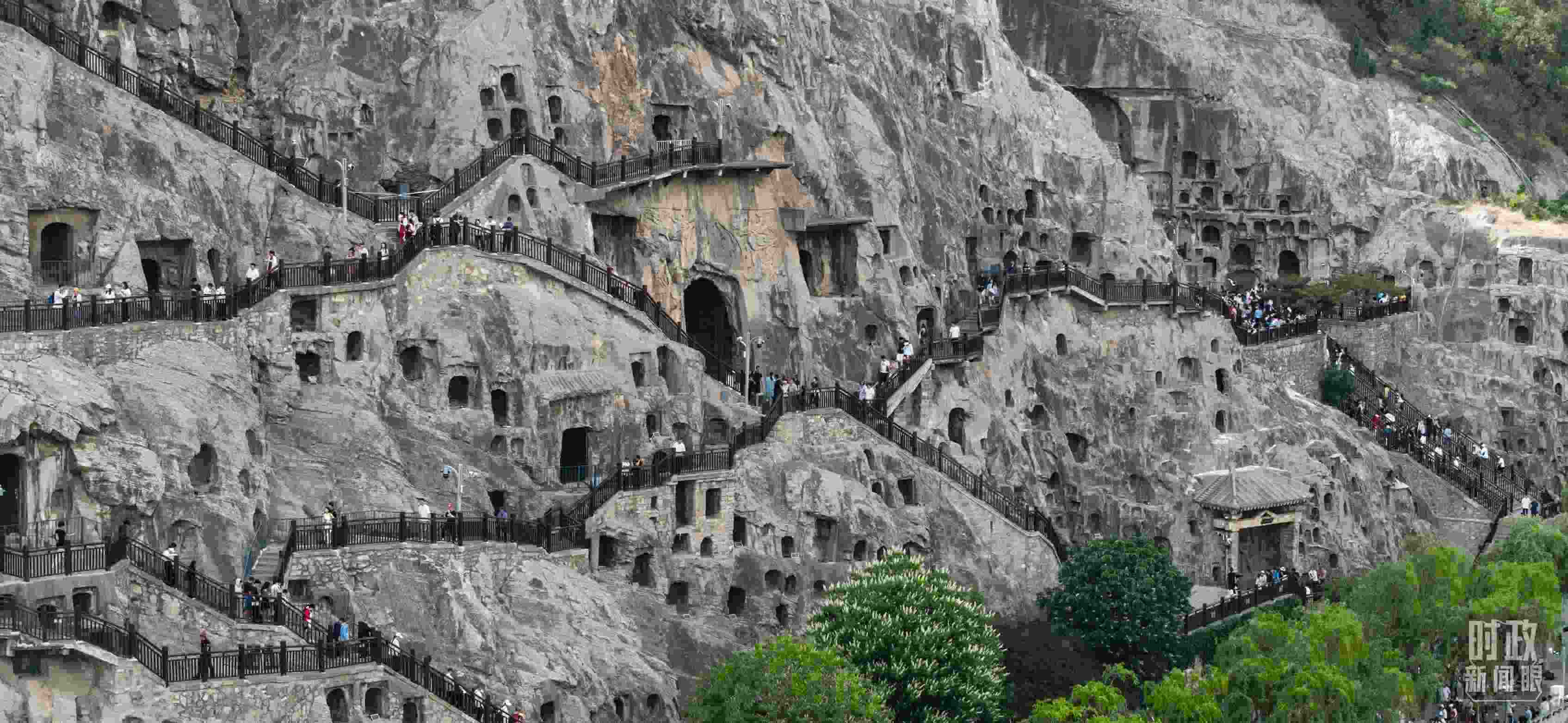 △龍門石窟。（總臺國廣記者李晉拍攝）